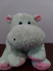 Vtg Ty Pluffies Tubby The Hippo Plush Stuffed Toy Mint Pink Lovey Beanbag 2002