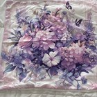  Square Throw Pillows Flower Bouquet Butterfly Purple Pink Blue No Stuffing 