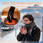 Men women Heated Socks     Rechargeable 7500mah  2025 Upgraded 360   Heat
