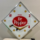 Dr  Pepper Retro Lighted Soda Advertising Wall Clock Free Shipping