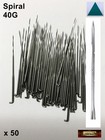 Morezmore M00938x50 50pc Needle Felting Needles 40g Fine Spiral Triangular