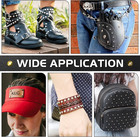 Jetmore 480 Pack Leather Rivets  Brass Rivets For Fabric  Leather Rivet Kit  Dou