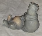 1992 Castagna  kissing  Hippopotamus  Figurine Resin Made In Italy Marked 1992 