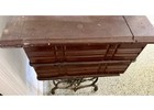 Singer Antique Pre-1930 Treadle Sewing Machine Cabinet Cast Iron Base S n 888538