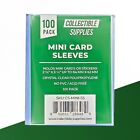 2 3 8  X 3 1 4  Mini Card Soft Sleeves For Mini Cards Or Stickers - 100 Pack