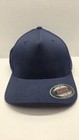 Flexfit Wooly Combed Twill Fitted Plain Baseball Cap Hat 6 Panel Blue 6277