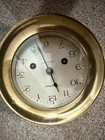 Waterbury Brass Ships Bell Clock W jeweled Movement 