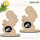 Sonogram Picture Frame - Wood Ultrasound Frame For First-time Moms   Nursery De