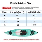 Uceder Waterproof Oxford Cloth Blocking Kayak Cockpit Cover X-large  Black