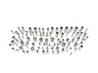 Large 92 Pc Stanley Chrome Deep   Standard Sockets Adapters Metric sae Mixed Lot