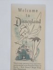 Rare 1956 Welcome To Disneyland Your Personal Guide Brochure   Map Tinker Bell