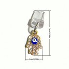 1pc Mobile Phone Dust Plug Alloy Palm Earphone Jack Dust Plug