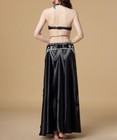 Arabic Belly Dance Costumes Beaded Bra Top Hip Belt 2 Sides Slit Skirt Suit Wear