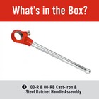 Ridgid 38540 Oo-r Manual Pipe Threader Ratchet And Handle Assembly Alloy Steel