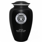 Large Black Urn For Las Vegas Raiders Football Theme Style Custom Text For Adult