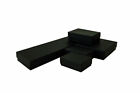 Matte Black Cotton Filled Jewelry Boxes  Lots Of 25-50-100