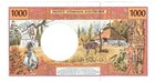 2010 French Pacific Territories 1000 Francs  P2 K Banknote Aunc
