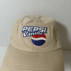 Vintage Pepsi Vanilla Cap Tan Adjustable Strap Trucker Baseball Cap Hat