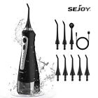 Sejoy Cordless Water Flosser Floss Dental Oral Irrigator Teeth Cleaner 8jet Tips