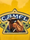 Vintage Rare Joe Camel Cigarette Advertising Tin Metal Hanging Sign 27   x17 5   