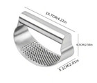 1 Pc Stainless Steel Manual Garlic Press Masher Ring-shaped Kitchen Tool