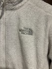 North Face M Osito White Full Zip Closure Pockets Fleece Outdoor Stand Collar