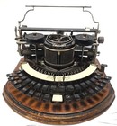 Amazing Antique And Very Rare Typewriter Hammond N  2 Curved Circa 1895