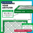 Filterbuy 20x20x1 Air Filter Merv 8 Dust   Allergy Defense  4-pack    Electrosta