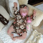 Real Handmade Reborn Dolls Vinyl Silicone Realistic Newborn Baby Girl Doll Gift