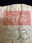 1932 Coca-cola Unused No-drip Bottle Bag  Men At Lunch Logo Real Not A Repro