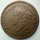 1837 Hard Times Token  Gold Gilt  Ht-61  Mint Drop  Bentonian Currency