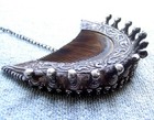 Antique Hair Comb Miao Unmarked Silver Ethnic China  -  No Us Import Fees