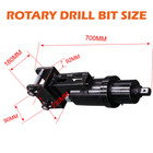 1 Set 300mm Diameter Auger Drill With Hoses For 1ton-1 5ton Mini Excavator