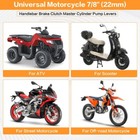 Gold Pair Motorcycle Master Cylinder Reservoir Brake Clutch Hydraulic Levers7 8 