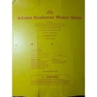 Sun Squad 2 Lane Seahorse Water Slide 18 Ft Long Kids Summer Fun