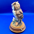 Vintage Arnart Jonathon Byron Owl Figurine 6 1302 W original Box  Very Good Cond