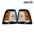 Black Rim Corner Lamp Light Pair Lr For Toyota Hilux Ln85 Ln90 2wd 1989-1996