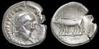Vespasian  Yoked Oxen Cos Viii Roman Empire Silver Denarius Coin Rome Mint 77 Ad