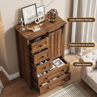 Farmhouse 5 Drawer Dresser For Bedroom  Dresser Chest Of Drawer Storage Cabinet
