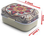 8pcs Mini Flower Tin Trinket Jewelry Organizer Storage Box Decorative Boxes Smal