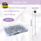 Sewing Pins  500 Pcs Straight Pins Ball Glass Head Pins With 1 5 Inch quilting S