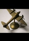 Brass Airplane Showa Antique