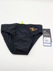 Speedo Boys Youth Size 26 Brief Endurance Swim Suit Black Multi Nwt