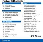 First Aid Only 313-pc Home   Go Emergency Kit For Car  Office  Travel