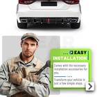 Rear Bumper Diffuser Lip Spoiler   Light For Honda Accord  2018-2022 2019 2021