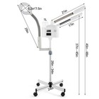 Hot Cold Mist Ozone Facial Steamer With 5x Led Magnifying Lamp Beauty Spa Salon