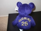 Mlb Mark Mcwire  25 Beanie Baby Salvino s Bamm Beano s Plush 1998 Bear
