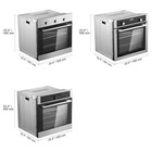 Single Wall Oven 24  Electric Built-in Wall Oven 6 9 16 Function 2 68cu ft