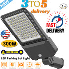 Outdoor 200w 300w Led Parking Lot Flood Light Led Shoebox Pole Light 5000k