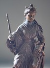 Rare  Antique Heavy Queen Victoria Bronze Sculpture